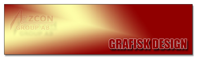 Grafisk design. Azzcon Group AB i Västerås. Allt inom reklam, profilering & presenter för företag och föreningar.