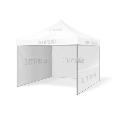 Tält  3 x 3 meter med tryckt tak