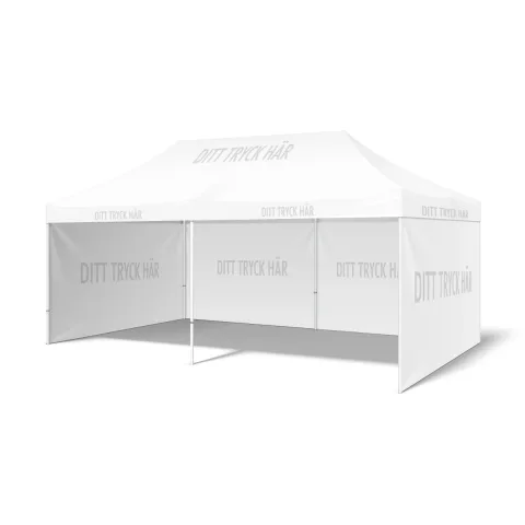 Tält 3 x 6 meter inkl tryckt tak