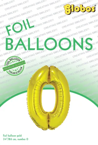 Ballongsiffror i guld ca 86 cm höga