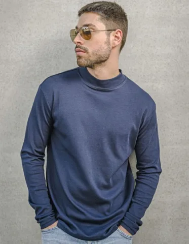 Men´s Premium Highneck Longsleeve Tees