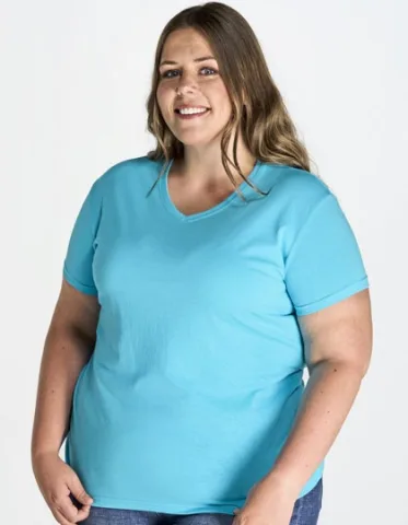 Ladies´ Curves T-Shirt V-Neck