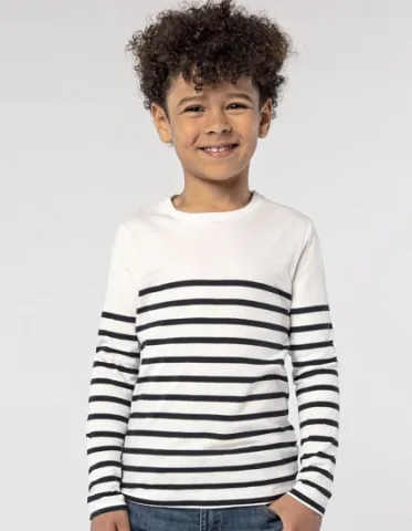 Kids´ Long Sleeve Striped T-Shirt Matelot