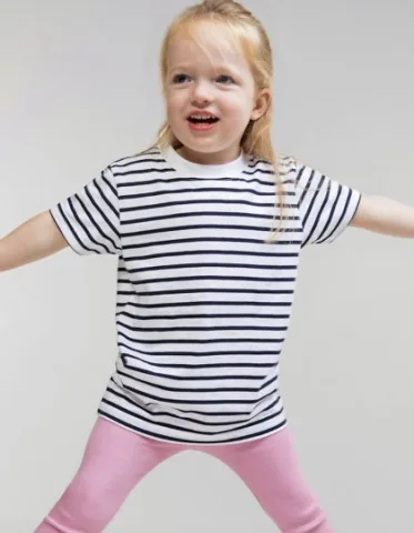 Short Sleeved Stripe T Shirt