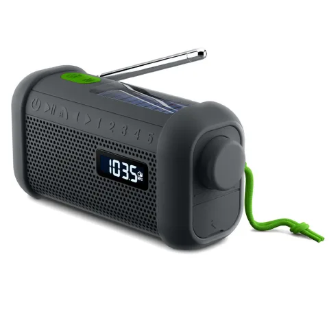 Muse vevradio & bluetooth-högtalare med solceller