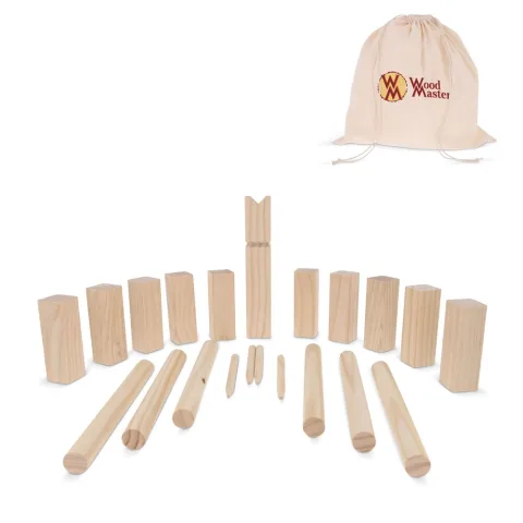 Kubb-spel i trä