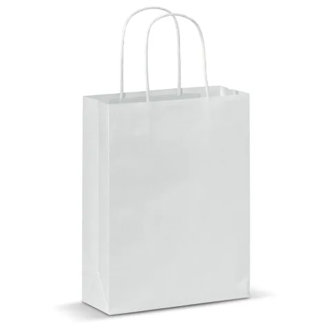 PAPPERSPÅSE MED TVINNADE HANDTAG 90G/M² 18X8X22CM