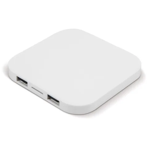 Trådlös laddningsplatta 5W med 2 USB-kontakter